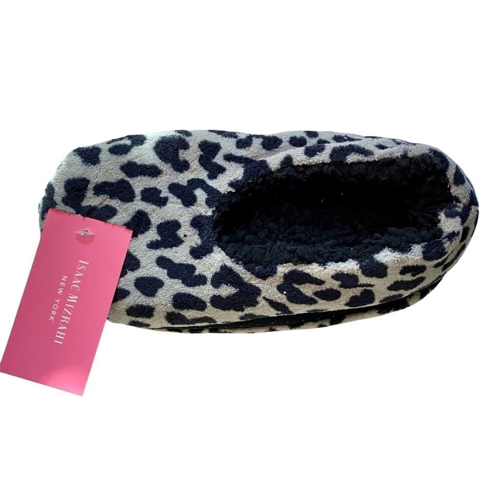 Isaac Mizrahi Leopard Print Slippers NEW Women's Medium